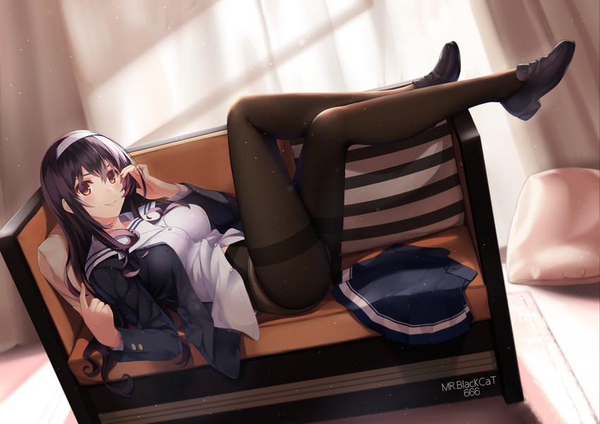 kasumigaoka utaha (saenai heroine no sodatekata) drawn by mr.blackcat666