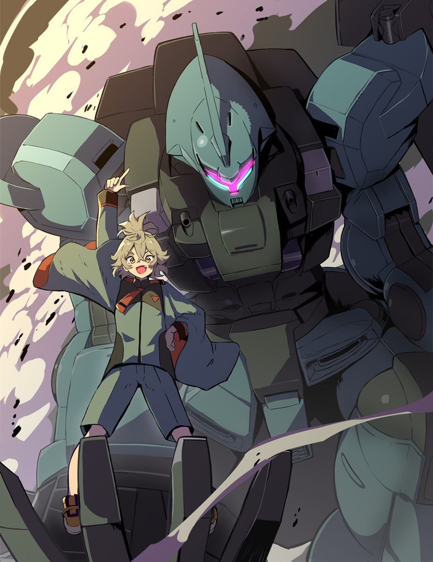 felsi rollo and dilanza (gundam and 1 more) drawn by syope