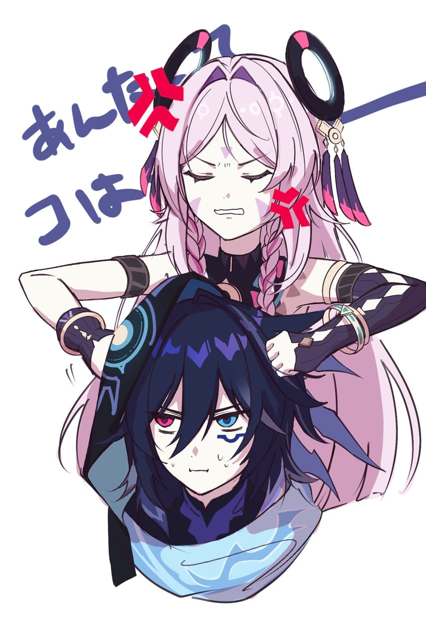 citlali and ororon (genshin impact) drawn by yu_tyamoyu
