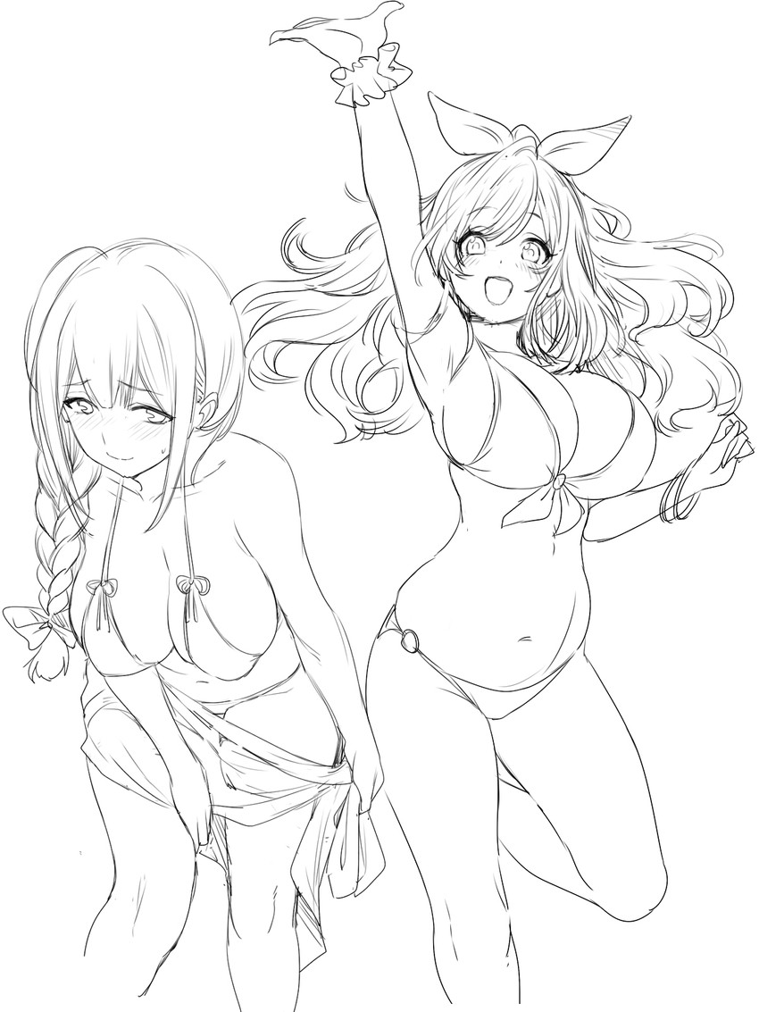 kuwayama chiyuki and tsukioka kogane (idolmaster and 1 more) drawn by whoosaku