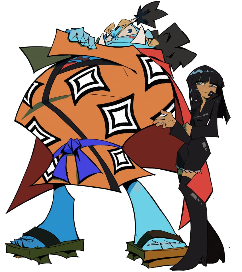 nico robin and jinbe (one piece) drawn by eslam_aboshady