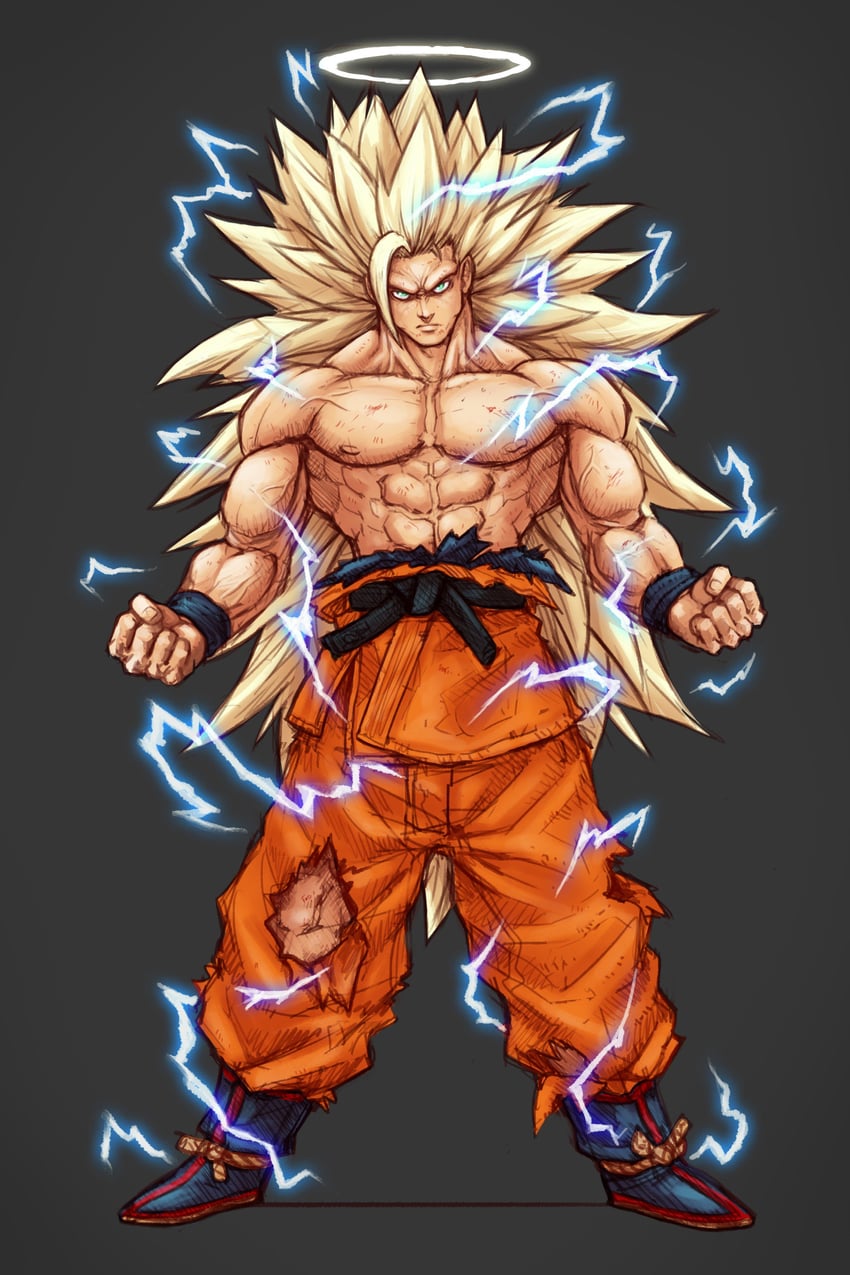 son goku (dragon ball and 1 more) drawn by guillem_dauden