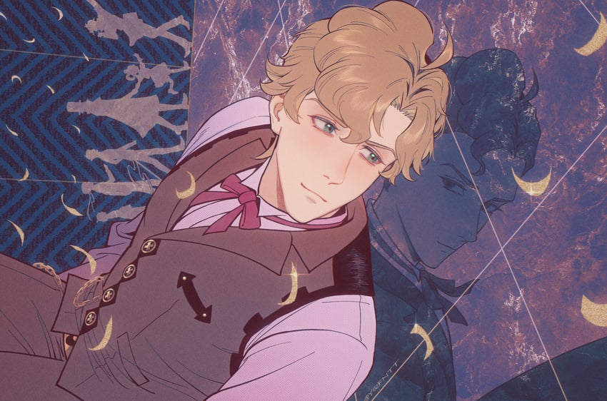 ryunosuke naruhodo, kazuma asogi, barok van zieks, herlock sholmes, susato mikotoba, and 1 more (ace attorney and 1 more) drawn by kaze_(yznyttdgs)