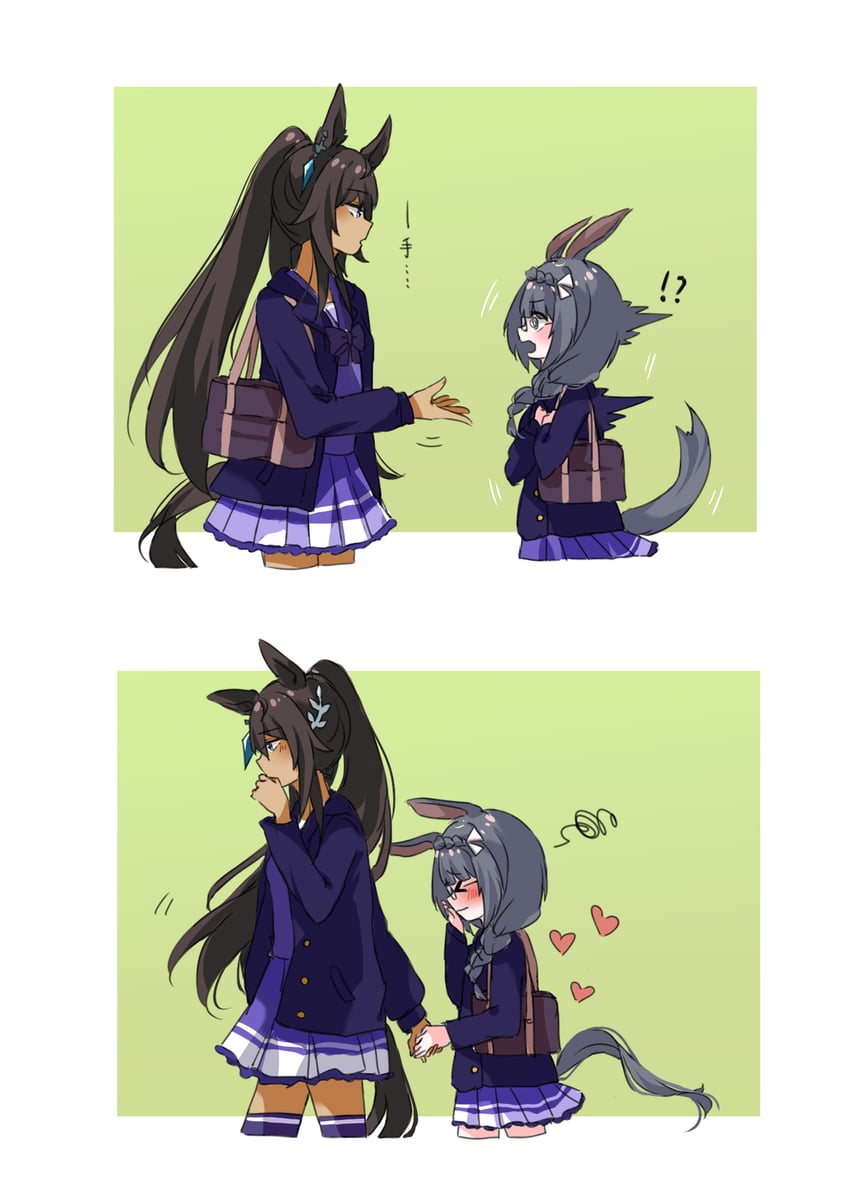 symboli kris s and zenno rob roy (umamusume) drawn by morizu929