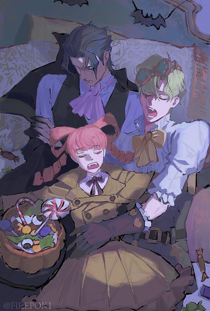 barok van zieks, herlock sholmes, and iris wilson (ace attorney and 1 more) drawn by firepok