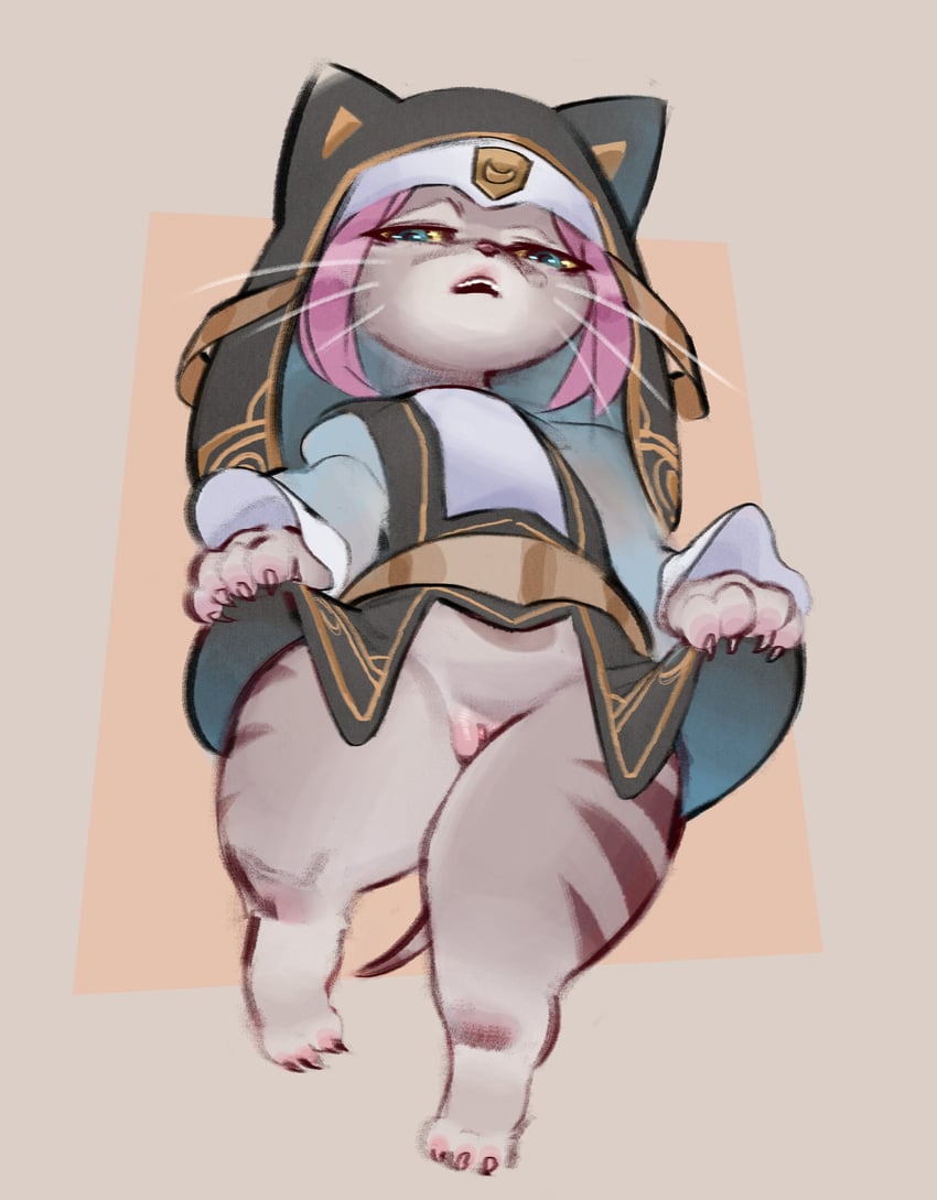 felyne and tsukino (monster hunter and 1 more) drawn by harsh-mallowz