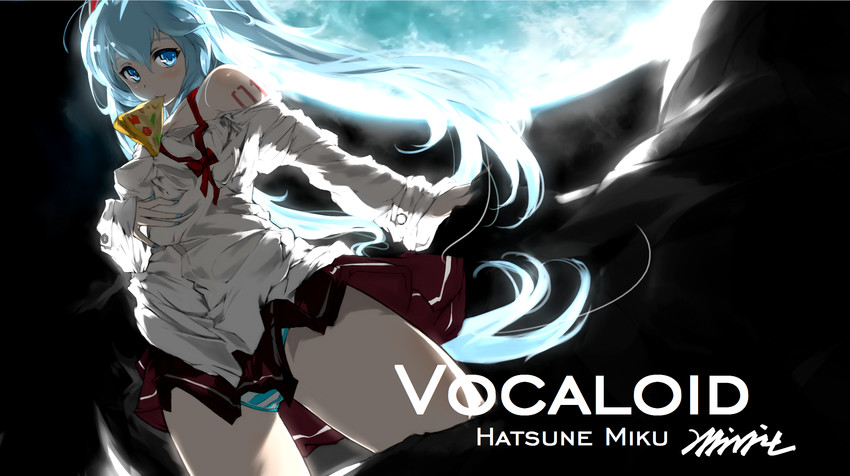 hatsune miku and touwa erio (vocaloid and 1 more) drawn by miv4t