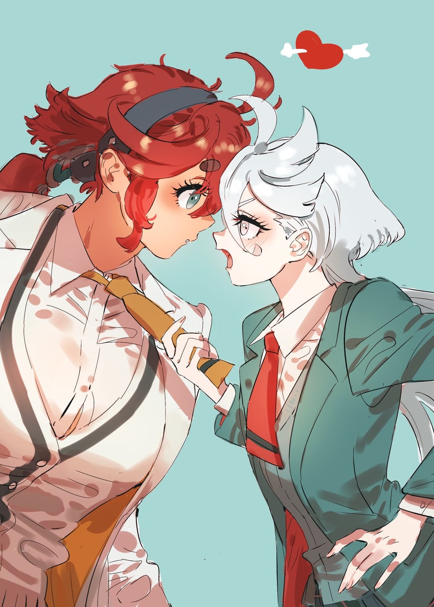 suletta mercury and miorine rembran (gundam and 2 more) drawn by belletaku