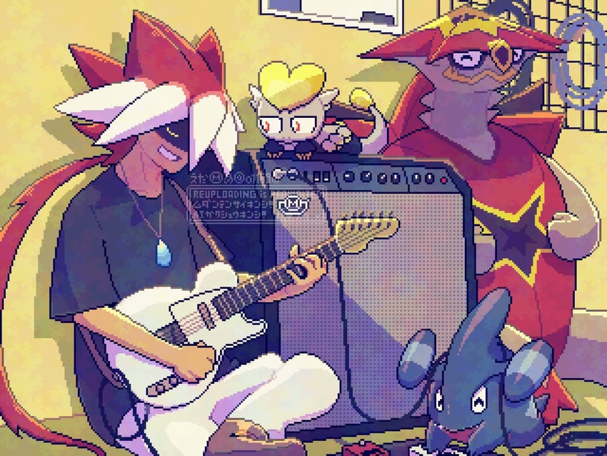 gabite, turtonator, jangmo-o, and ryuki (pokemon and 1 more) drawn by o1168w