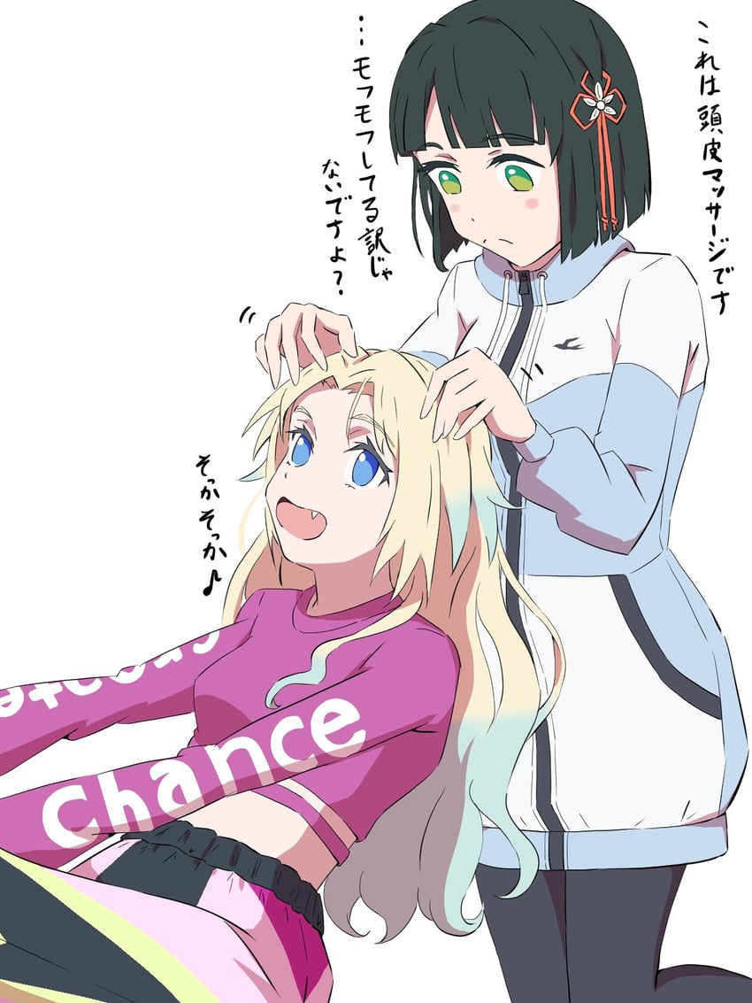 osawa rurino and momose ginko (love live! and 1 more) drawn by matsu_038