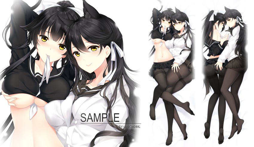atago and takao (azur lane) drawn by loading_(verjuice)