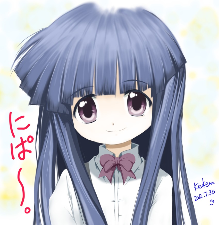 furude rika (higurashi no naku koro ni) drawn by kem_kem