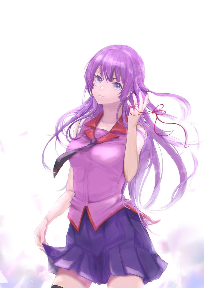 senjougahara hitagi (monogatari and 1 more) drawn by usa003uni