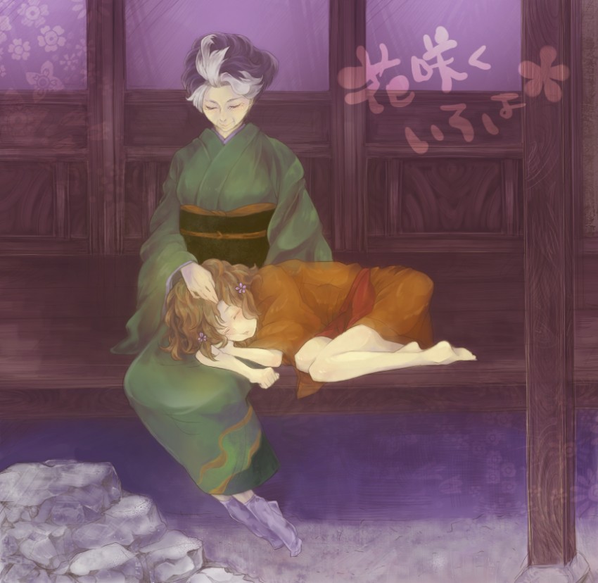 matsumae ohana and shijima sui (hanasaku iroha) drawn by marugo