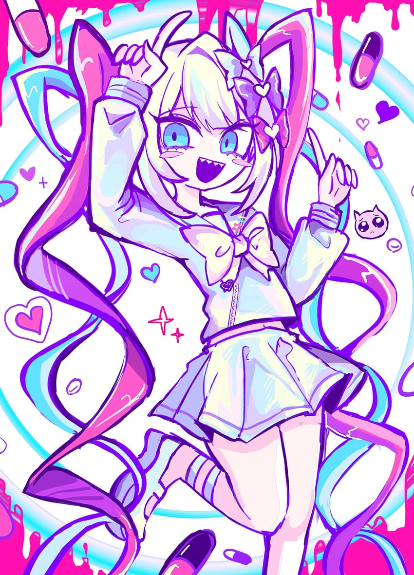 chouzetsusaikawa tenshi-chan (needy girl overdose and 1 more) drawn by hatosabure