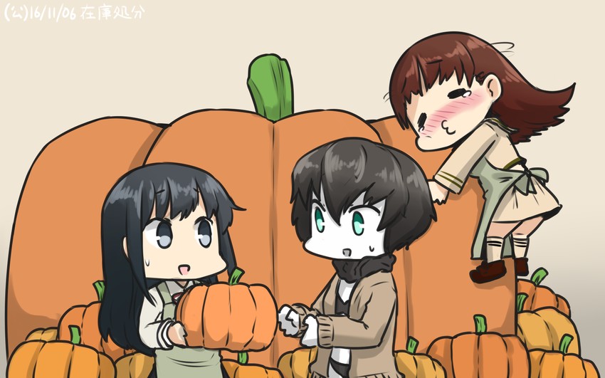 asashio, ooi, ooi kai ni, and ri-class heavy cruiser (kantai collection) drawn by hamu_koutarou