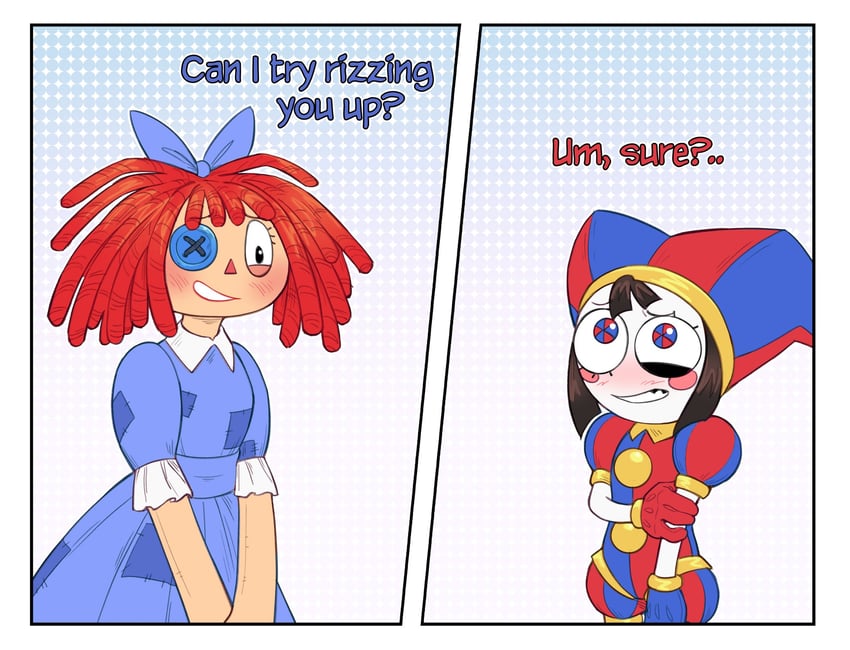 pomni and ragatha (the amazing digital circus) drawn by dashintrash