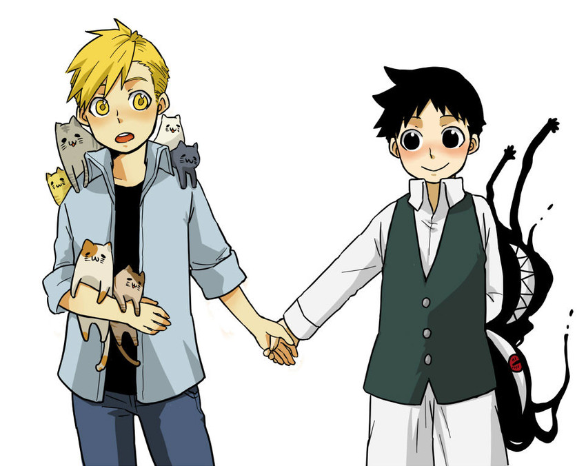 alphonse elric, pride, and selim bradley (fullmetal alchemist) drawn by nyo_(couch_tomato)
