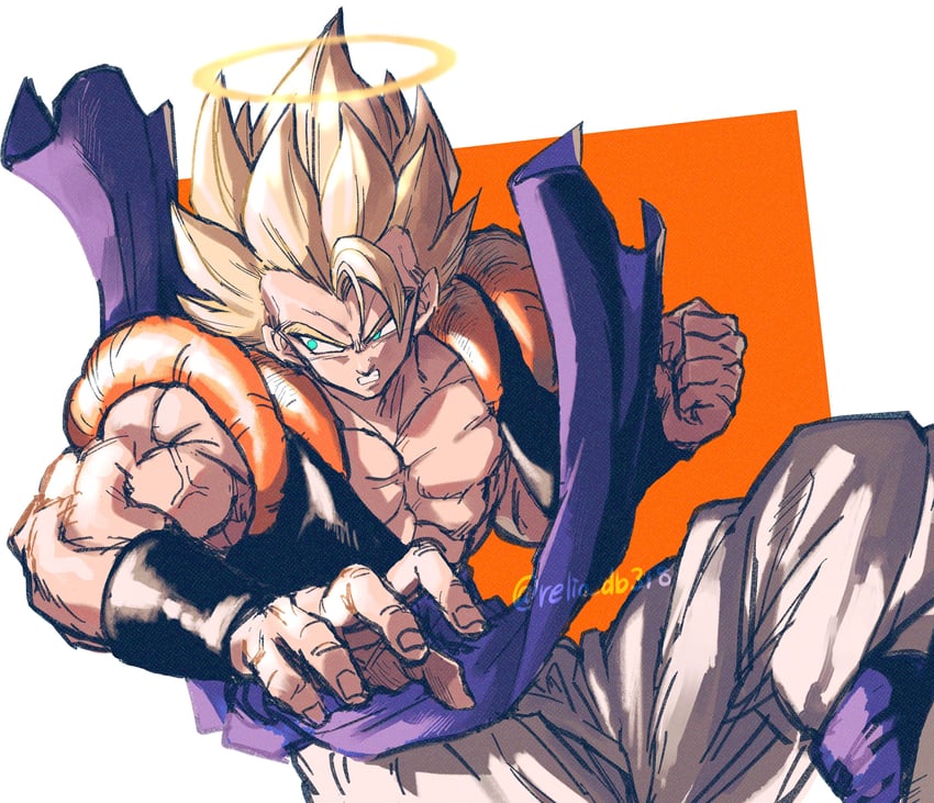 gogeta (dragon ball and 1 more) drawn by relio_db318