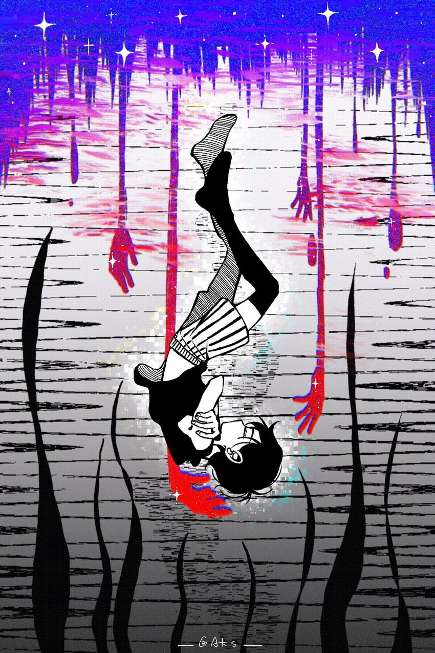 omori and something in the water (omori) drawn by gaks030