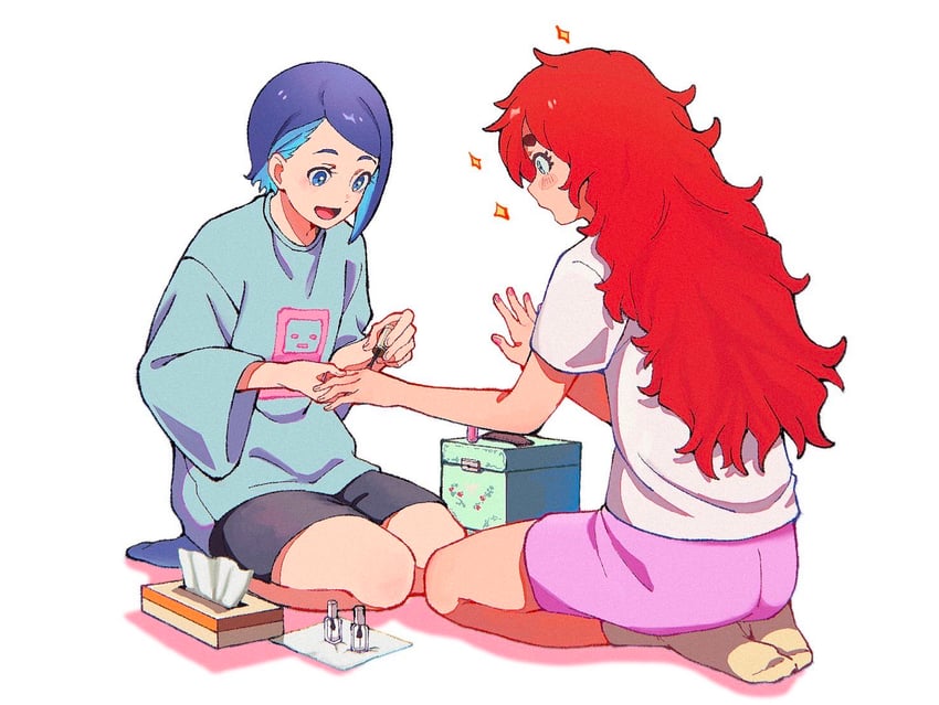 suletta mercury and nika nanaura (gundam and 1 more) drawn by suiseikaro