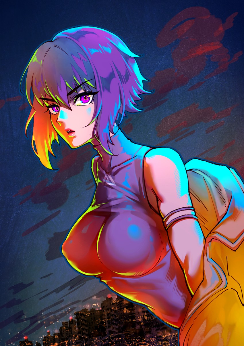 kusanagi motoko (ghost in the shell and 1 more) drawn by foxyreine