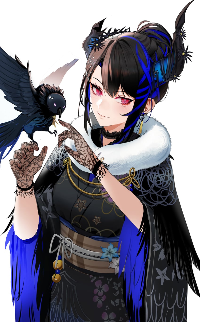 nerissa ravencroft and shadow (hololive and 1 more) drawn by zeragoes