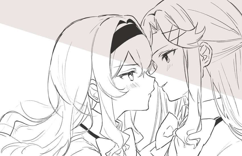 saijou claudine and tendou maya (shoujo kageki revue starlight) drawn by lilimaya