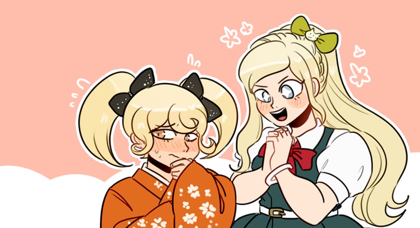 sonia nevermind and saionji hiyoko (danganronpa and 1 more) drawn by ministarfruit