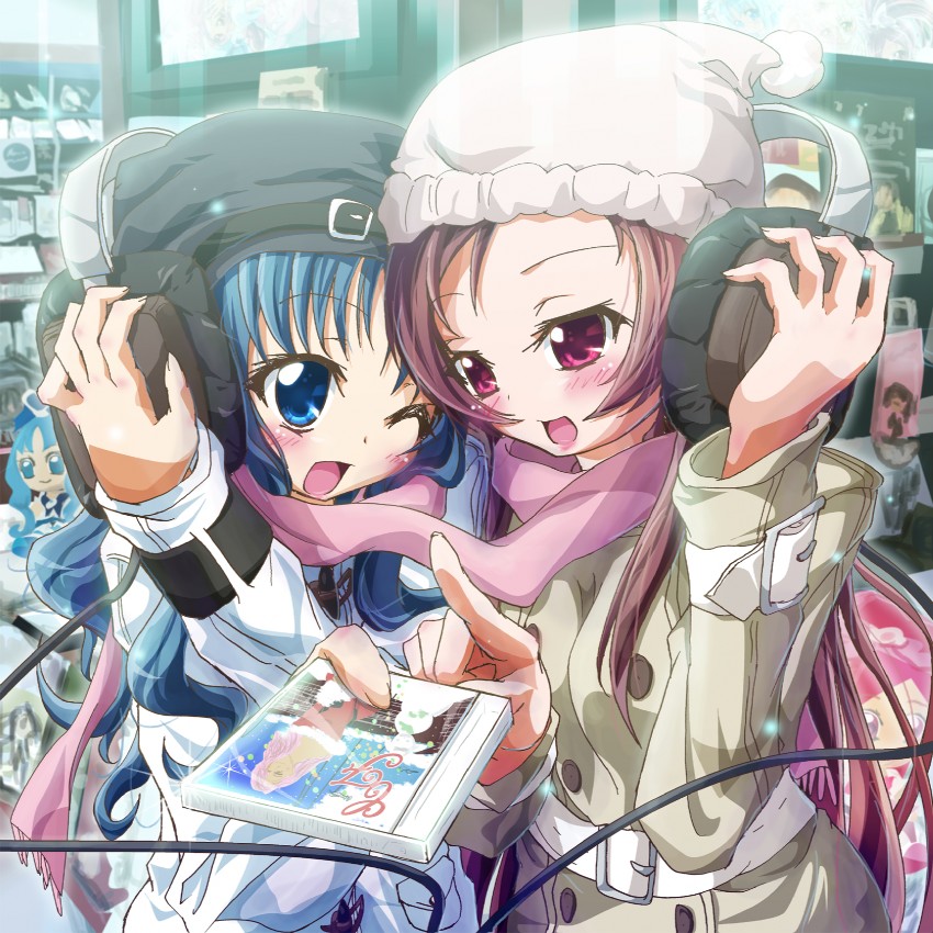 kurumi erika and hanasaki tsubomi (precure and 1 more) drawn by inoshishi_(ikatomo)