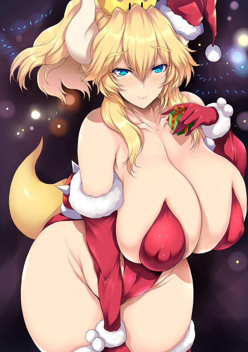 bowsette (mario and 1 more) drawn by tsukasawa_takamatsu
