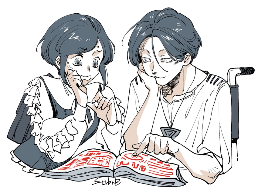 fukurai azami and meguriya ayumu (toshi densetsu kaitai center) drawn by ichigo_beeru