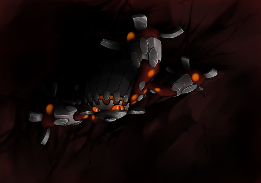 heatran (pokemon) drawn by madcookiefighter