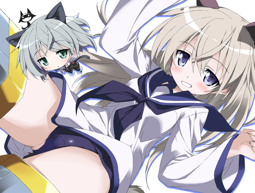 sanya v. litvyak, eila ilmatar juutilainen, and miyafuji yoshika (world witches series and 1 more) drawn by take_shinobu