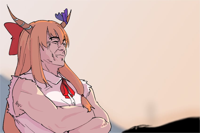 ibuki suika, yamin, and yao ming (touhou and 2 more) drawn by remote_controller_4