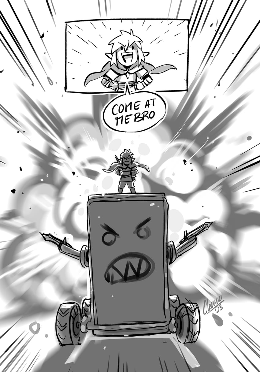 link (the legend of zelda and 1 more) drawn by cathiane