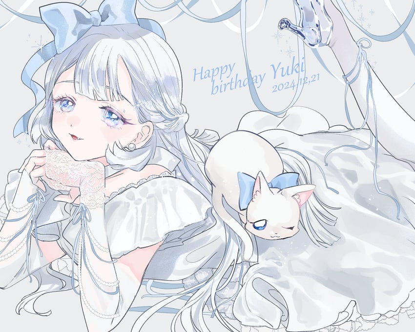 nekoyashiki yuki and cure nyammy (precure and 1 more) drawn by asako_(itiba)