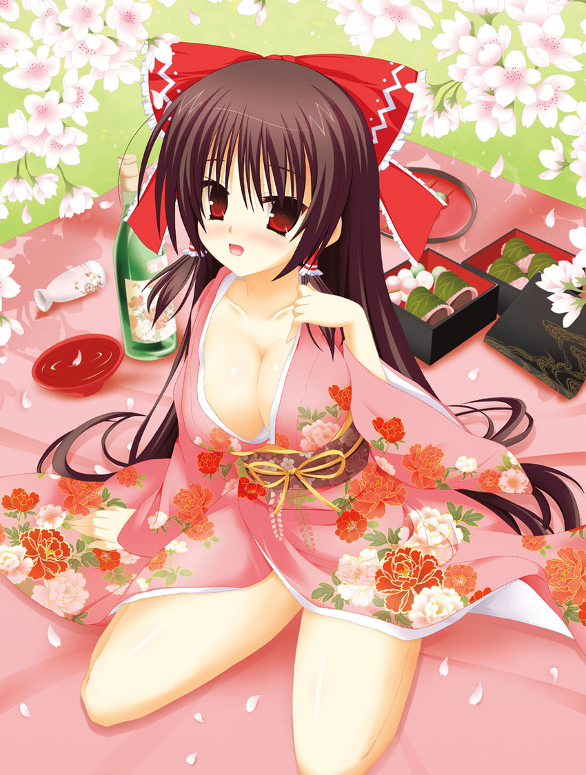hakurei reimu (touhou) drawn by kom_(1323736)