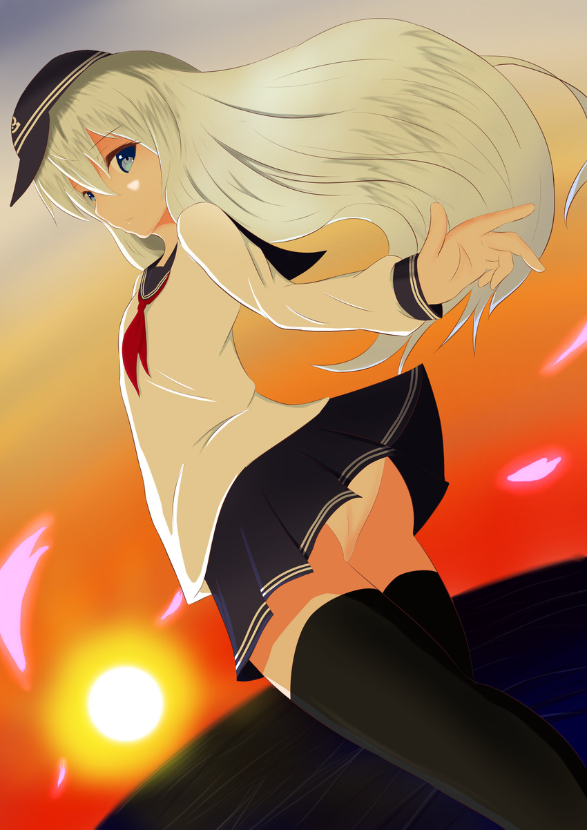 hibiki (kantai collection) drawn by morimo_(morisho-key-21)