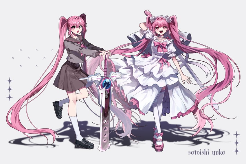 satoishi yuka (utau and 1 more) drawn by danjou_sora