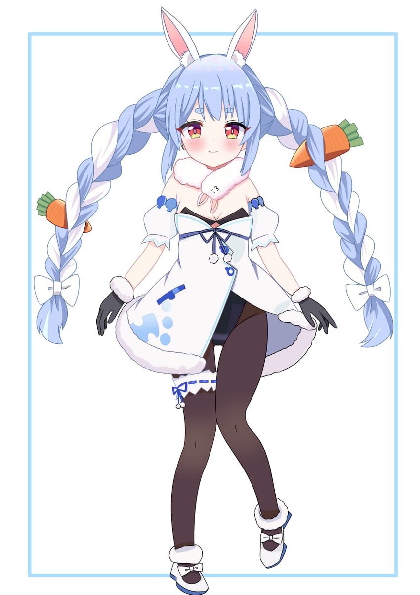 usada pekora and don-chan (hololive) drawn by hiiragisensei
