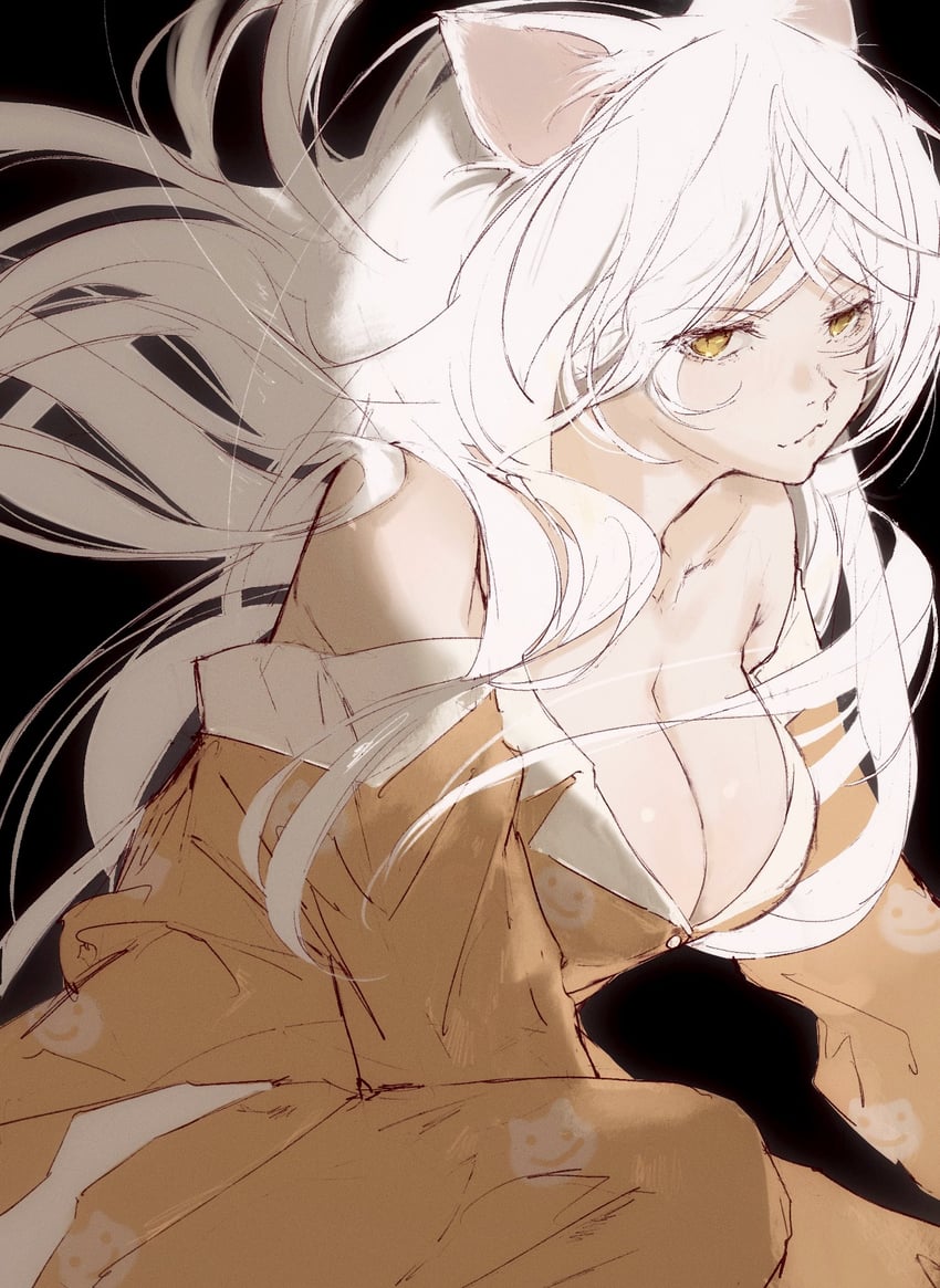 hanekawa tsubasa and black hanekawa (monogatari and 1 more) drawn by moku_(muooku)