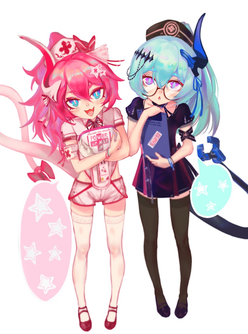 rozaliya olenyeva and liliya olenyeva (honkai and 1 more) drawn by anlark