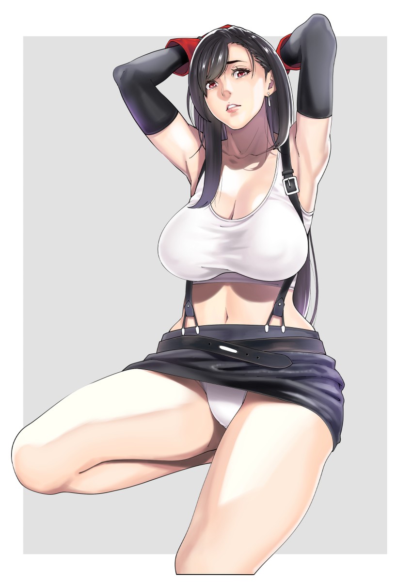 tifa lockhart (final fantasy and 1 more) drawn by syuuen