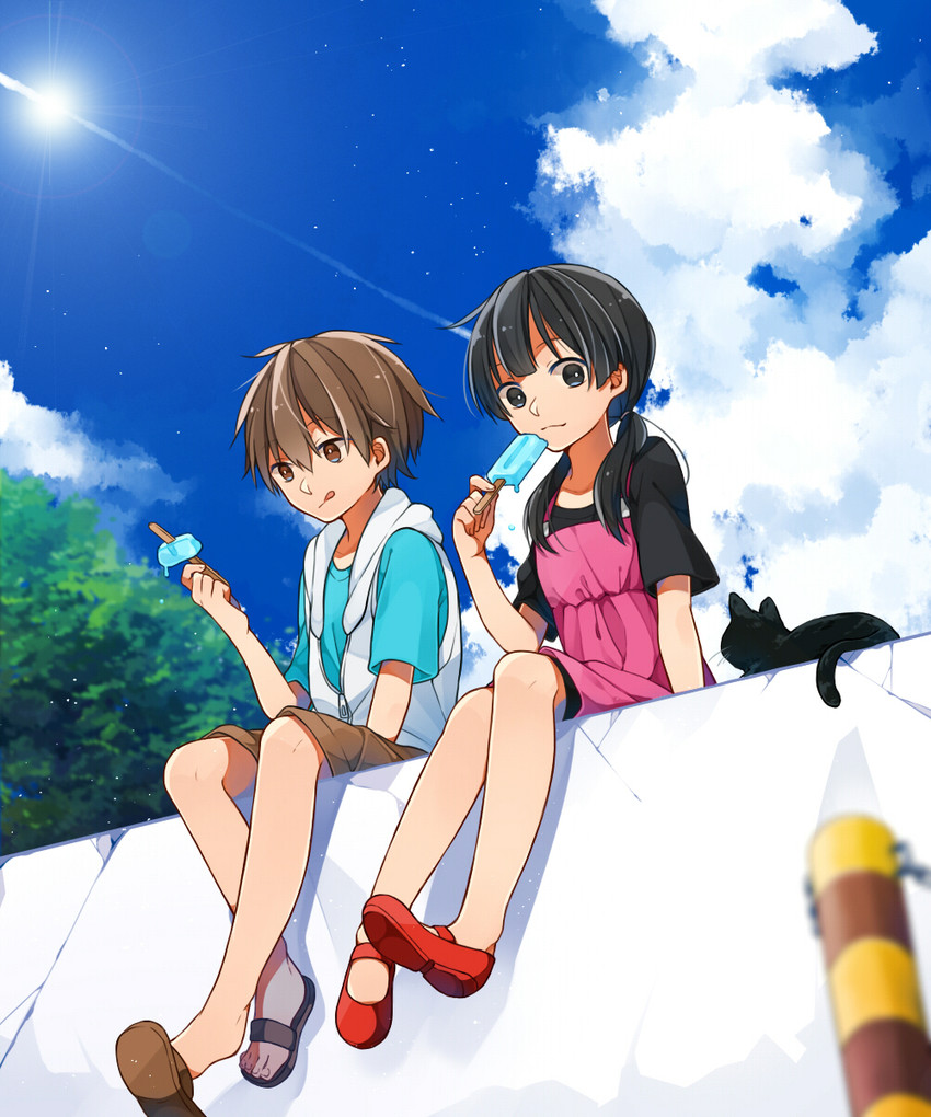 amamiya hibiya and asahina hiyori (kagerou project) drawn by kan'yu_(citron_82)