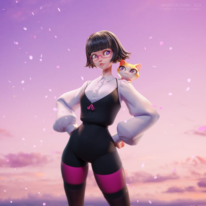 lisa and potato (original) drawn by ninjason_chan