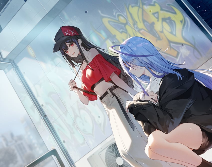 otsuka tatsuki and ikebukuro shiika (kao sae yokereba ii kyoushitsu) drawn by necomi