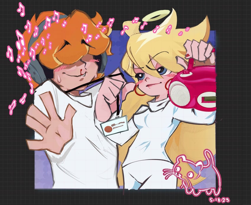 panty, brief, and larry (panty & stocking with garterbelt and 2 more) drawn by zvactz