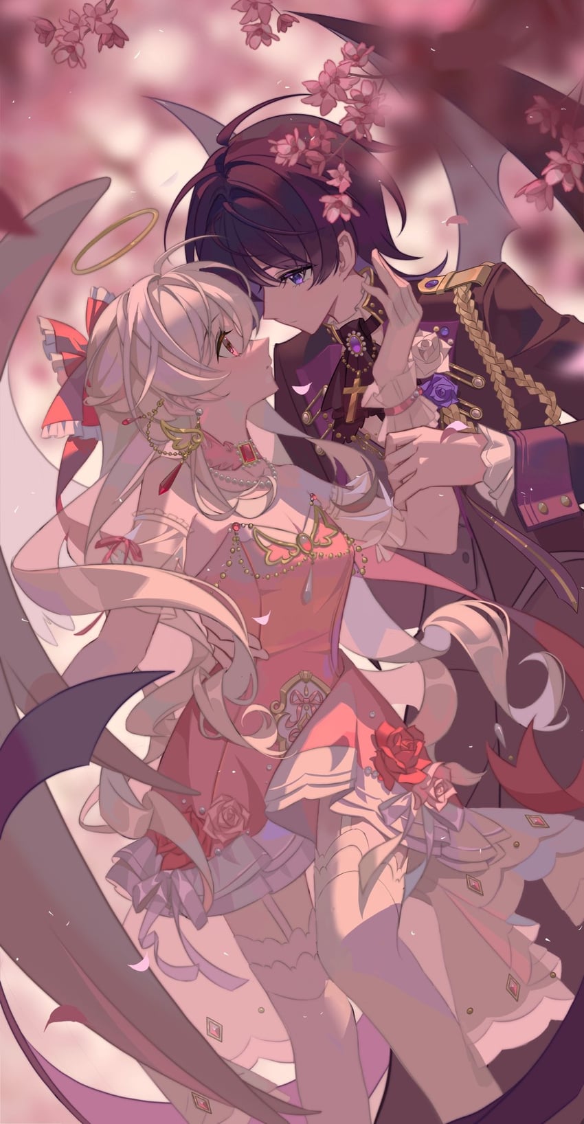 scaramouche and hayami momo (original and 1 more)