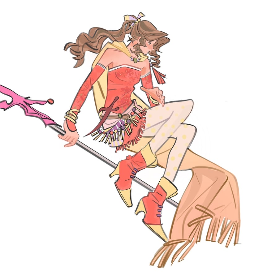 aerith gainsborough and terra branford (final fantasy and 3 more) drawn by mmmckayyy